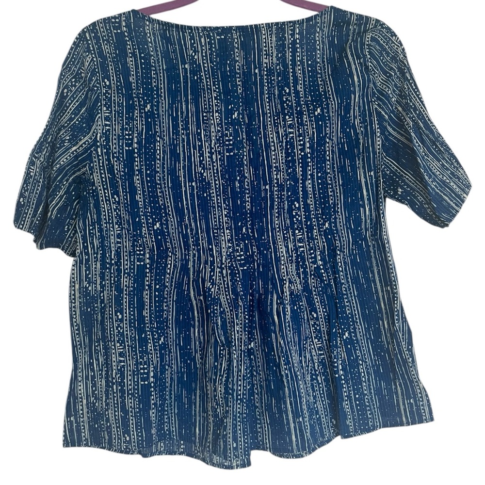 Anthropologie Maeve pleated shirt Sz US 8 - Picture 3 of 7